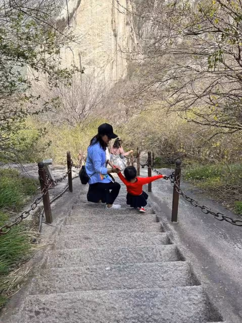 郭晶晶曬和仨孩游西安,兄妹三人很默契,倆女兒穿漢服似大家閨秀