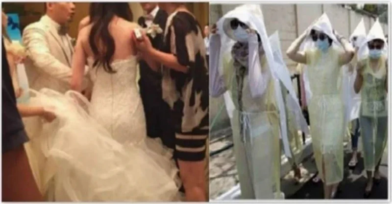 我受邀參加高中女同學的婚禮,我們為了報復全部穿喪服出席,新郎知道後毀了全部