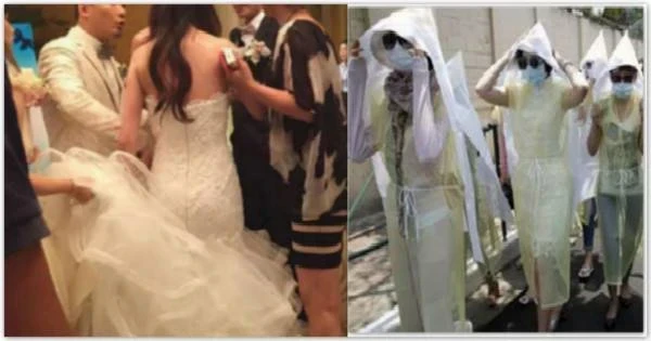 我受邀參加高中女同學的婚禮,我們為了報復全部穿喪服出席,新郎知道後毀了全部
