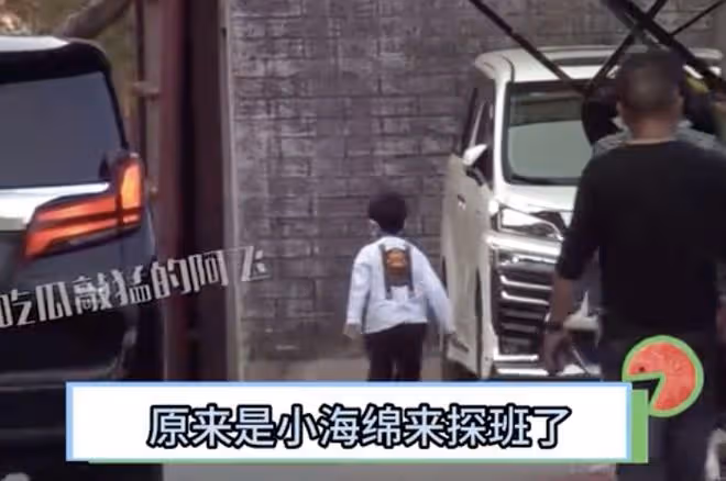 baby和宋威龍任豪拍戲,小海綿探班媽媽,頻繁現身片場母子情深