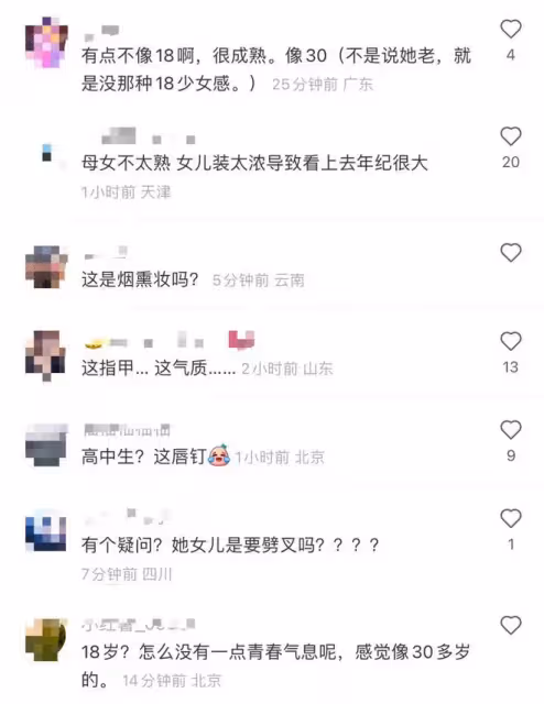 毛阿敏參加愛女成人禮!學霸女兒打仨唇釘,瘦出筷子腿高顏值似媽