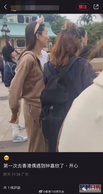 鍾嘉欣一拖三去迪士尼態度親民！大女五官精緻甩爸爸強大基因
