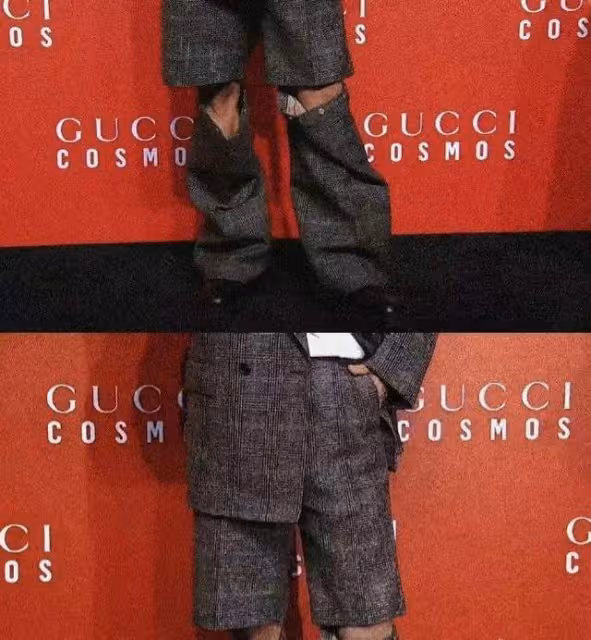 Gucci的紅毯生圖,暴露了肖戰的真實顏值,發腮、癟嘴處處是硬傷