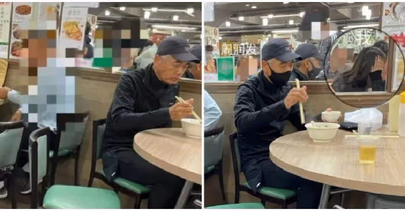 位置不夠要併桌！她巧遇「野生周潤發坐同桌」超緊張　上網急問「該跟發哥說什麼」網友神回覆超爆笑