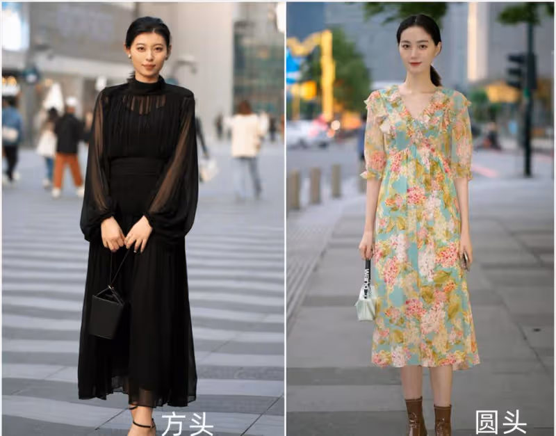 杭州街拍驚艷到我了！「裙子+低跟鞋」的組合顯氣質又很時髦