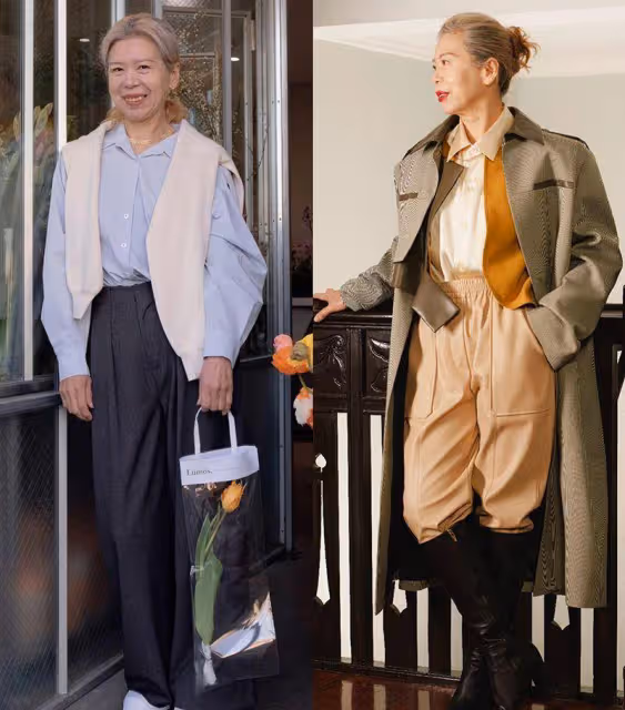 說實話，這位「時尚阿姨」的穿搭，很適合中年女人模仿，優雅時髦