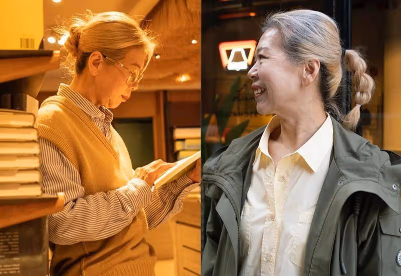 說實話，這位「時尚阿姨」的穿搭，很適合中年女人模仿，優雅時髦