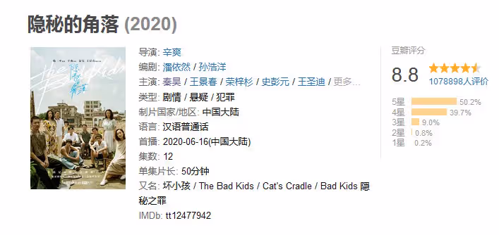 豆瓣9.3分,張靜初飾演中年沈墨,楊冪梅婷等追看《漫長的季節》