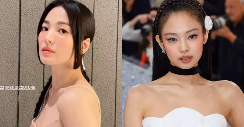 42歲宋慧喬和27歲Jennie同框,成為時尚焦點!