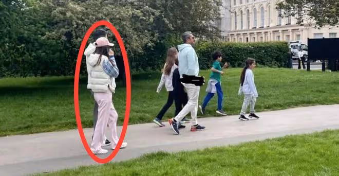 劉強東章澤天倫敦公園牽手 ,穿低價情侶裝,看似低調實則排場大