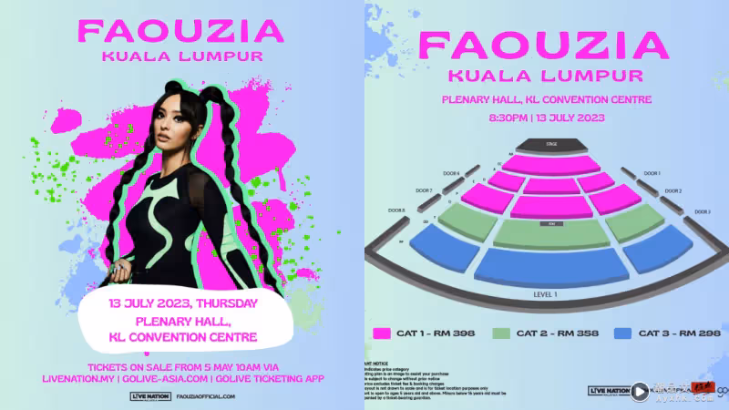 「全民情人」Faouzia 7月赴馬來西亞開唱!最貴票價:RM398