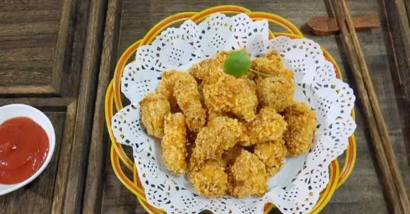 烤箱版酥脆雞米花少油減脂，多吃不怕胖~
