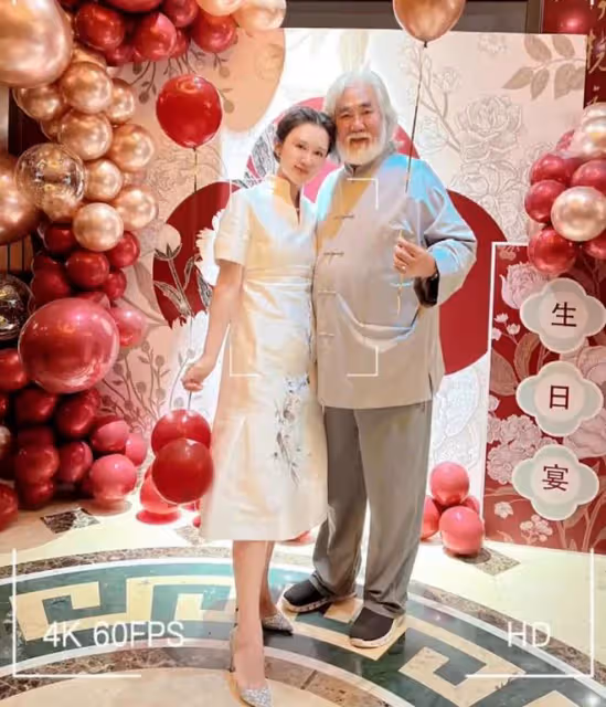 張紀中:妻子過生日,罕見三代同框合影,丈母娘比自己還小十幾歲