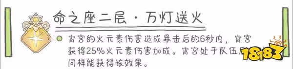 原神宵宮命座性價比推薦 宵宮幾命性價比最高