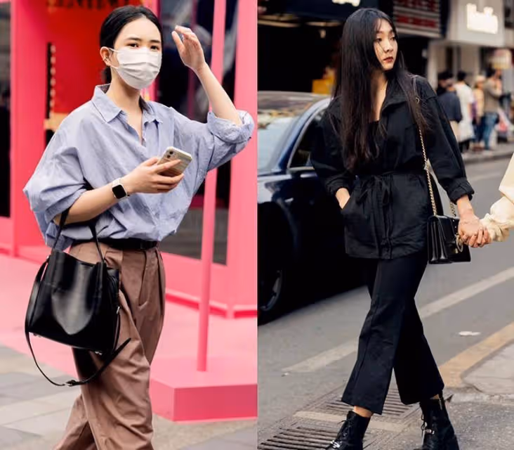女人褲子究竟穿「緊」還是穿「寬」？讓廣州女生的街拍告訴你答案