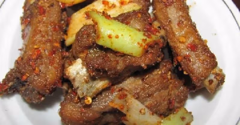 香辣孜然排骨味道真棒，營養美味佳肴～