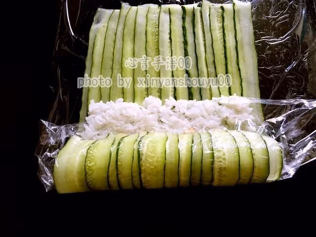 黃瓜做壽司，不用紫菜，口感爽口更開胃!