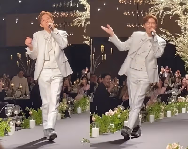 李多海Se7en婚禮現場,成韓網熱門話題,他穿暴走鞋,YG齊聚一堂