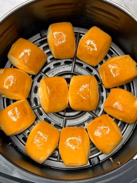 火鍋店爆款!【黃金小饅頭】空氣炸鍋就能做!香脆不油膩