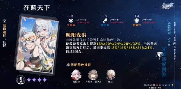 《崩壞:星穹鐵道》毀滅流開拓者培養攻略