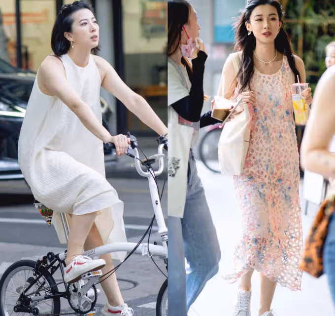五月穿裙：別配高跟鞋，太土！瞧上海，滿大街這樣搭，又美又優雅