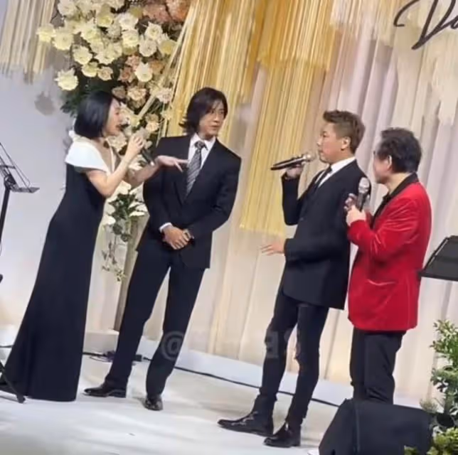 王力宏陶喆參加婚禮,兩人罕見同框炫歌技,被網友吐槽不吉利
