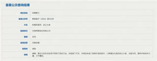 《射鵰英雄傳》又被翻拍,徐克會魔改劇情嗎?黃蓉或許是「配菜」