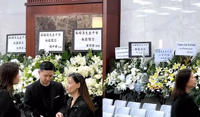 演員吳耀漢逝世,47歲兒子滿頭白髮悲痛不已