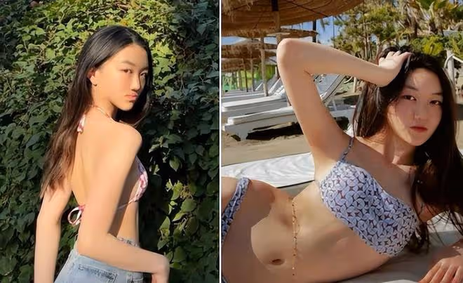 瑞士偶遇李嫣逛超市, 嘴唇修復完美,無濾鏡生圖與精修照差別大