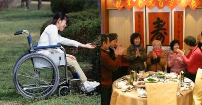 婆婆嫌兒媳「殘障」婚禮沒管，月子沒伺候！！十年後壽宴她說「一番話」我淚流滿面！
