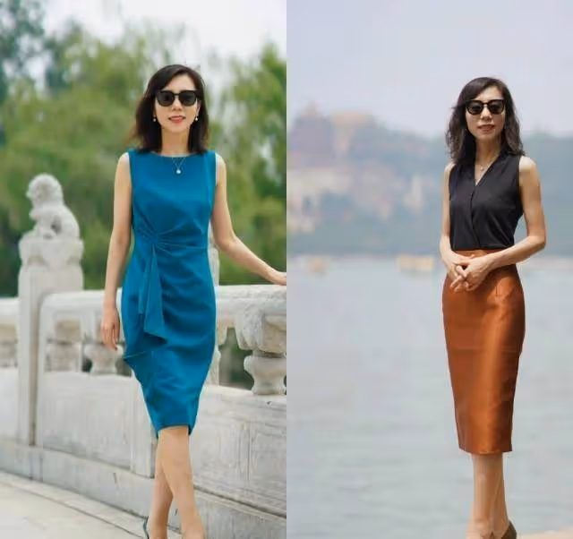 建議上了年紀的女人，裙子儘量不要穿碎花和短裙，其實這些更洋氣