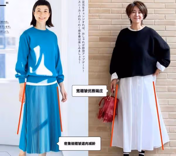 建議上了年紀的女人，裙子儘量不要穿碎花和短裙，其實這些更洋氣