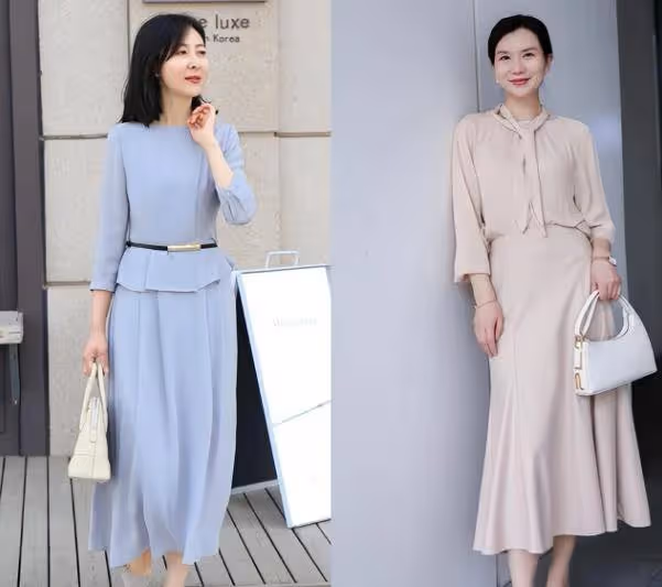 建議上了年紀的女人，裙子儘量不要穿碎花和短裙，其實這些更洋氣
