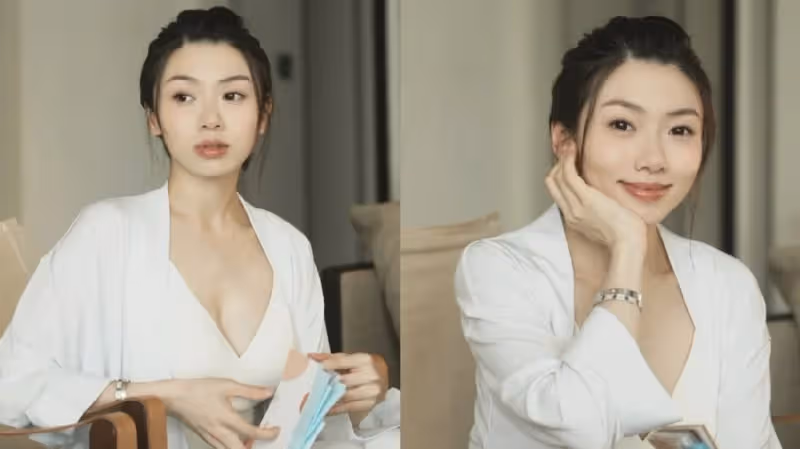 程曉玥自曝產後身材，因哺乳胸口冒青筋，妊娠線贅肉頸紋一樣不少