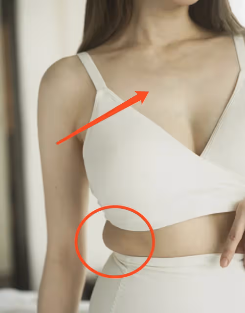 程曉玥自曝產後身材,因哺乳胸口冒青筋,妊娠線贅肉頸紋一樣不少