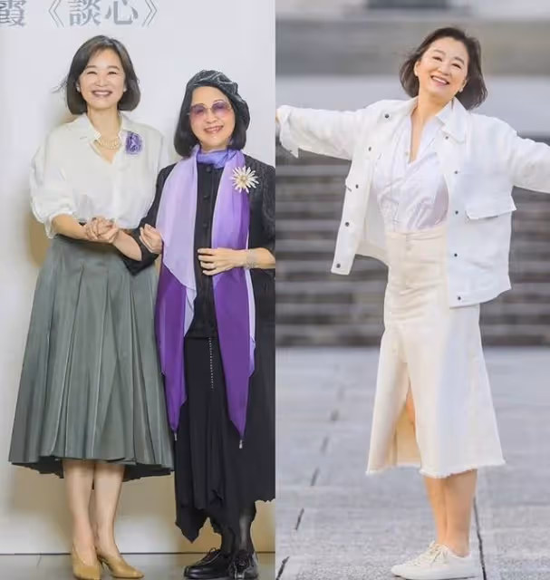 看了自然老去的林青霞，才明白：60+女人，穿衣大方得體就很美