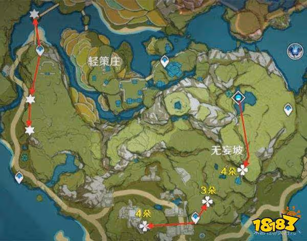 原神琉璃袋採集路線分布圖大全 琉璃袋收集位置分享