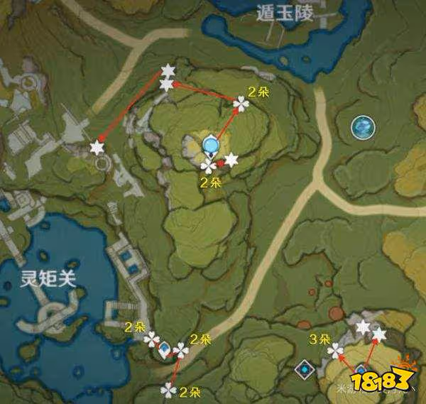 原神琉璃袋採集路線分布圖大全 琉璃袋收集位置分享