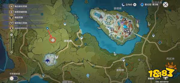 原神蒙德地靈龕詳細位置分布路線圖 蒙德地靈龕位置大全