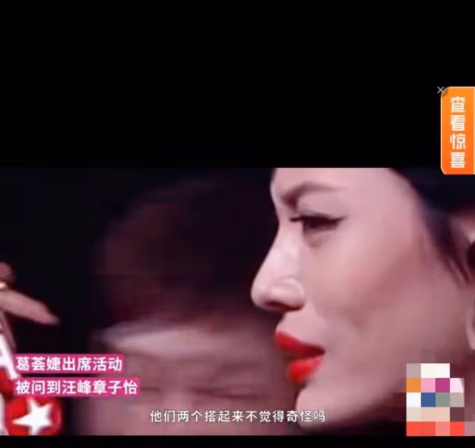 葛薈婕:汪峰章子怡看上去很不搭配,網友:你確實不如章子怡!