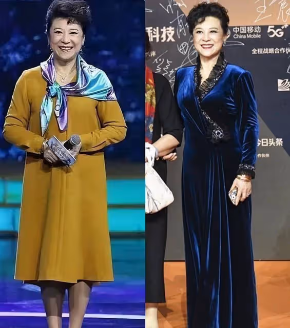被王馥荔的老年狀態驚艷到：穿衣得體，頭髮微卷，73歲優雅又貴氣
