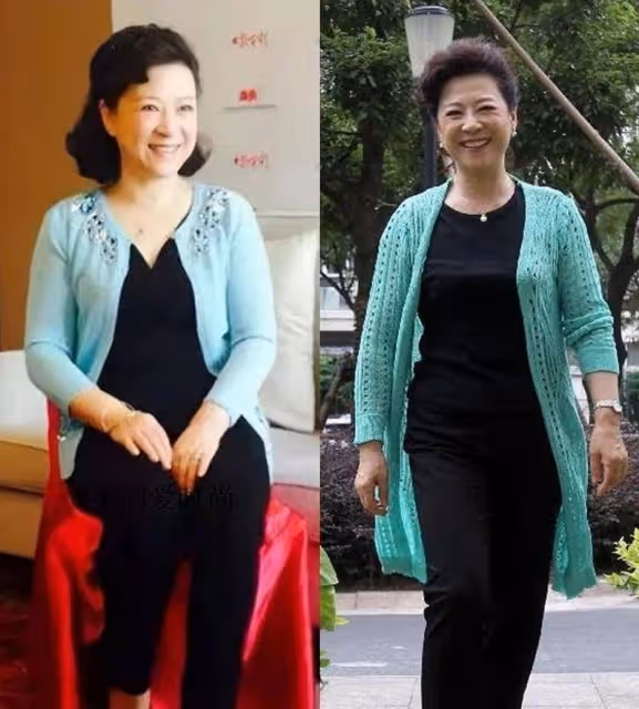 被王馥荔的老年狀態驚艷到：穿衣得體，頭髮微卷，73歲優雅又貴氣