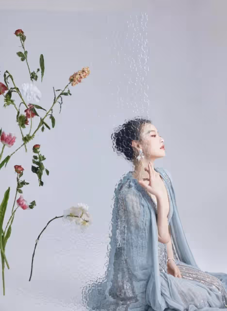 倪妮終於換風格了，穿深V亮片裙秀「傲人身材」，越來越有女人味