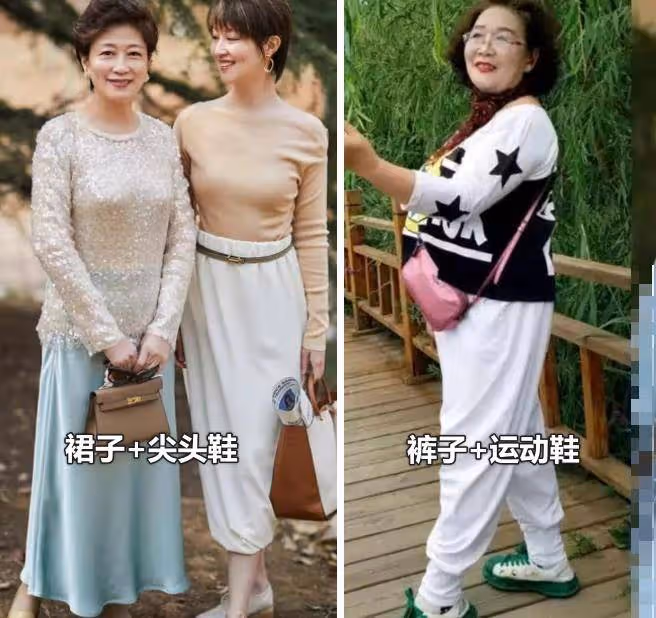 優雅到骨子裡的女人，很少穿褲子+運動鞋，裙子+尖頭鞋更時髦氣質