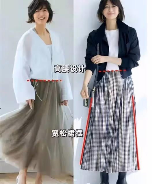 優雅到骨子裡的女人，很少穿褲子+運動鞋，裙子+尖頭鞋更時髦氣質