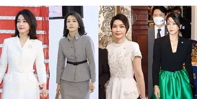 金建希這絲巾飄帶就摘不下去了，穿帆布鞋像學生妹，雖美卻不高級