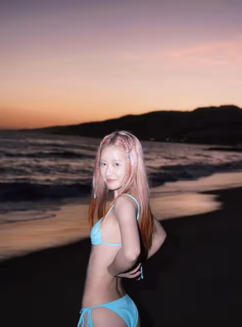 25歲徐嬌曬比基尼美照!纖腰蜜桃臀身材火辣,赴美求學7年剛歸國