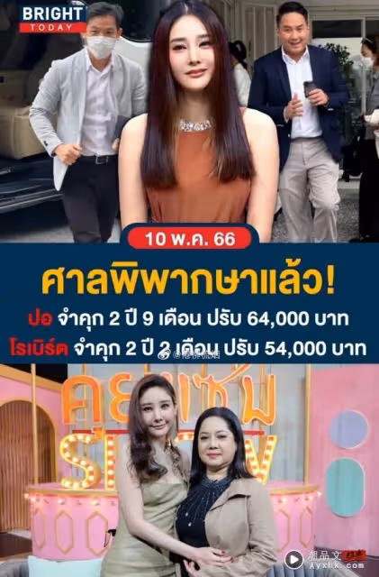 泰女星Tangmo墜河案宣判結果出爐!2富商被判有罪