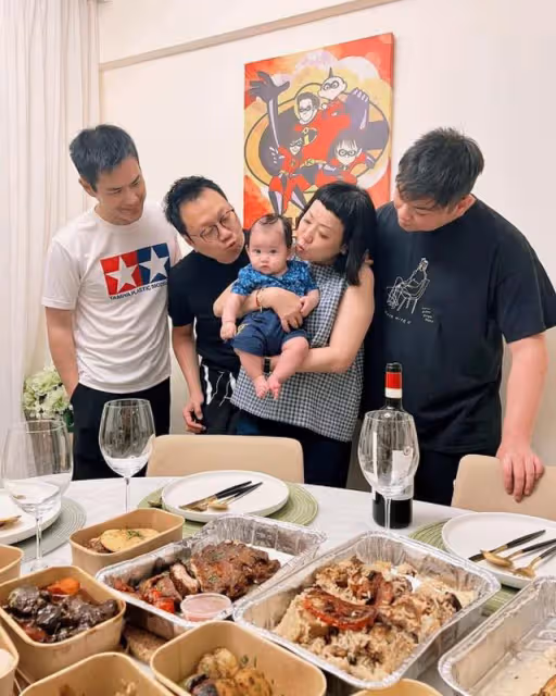 兩位TVB視帝家庭聚會!黎耀祥兒子罕見露面,身材魁梧被喊話減肥