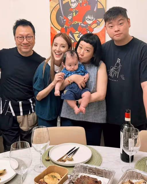 兩位TVB視帝家庭聚會!黎耀祥兒子罕見露面,身材魁梧被喊話減肥